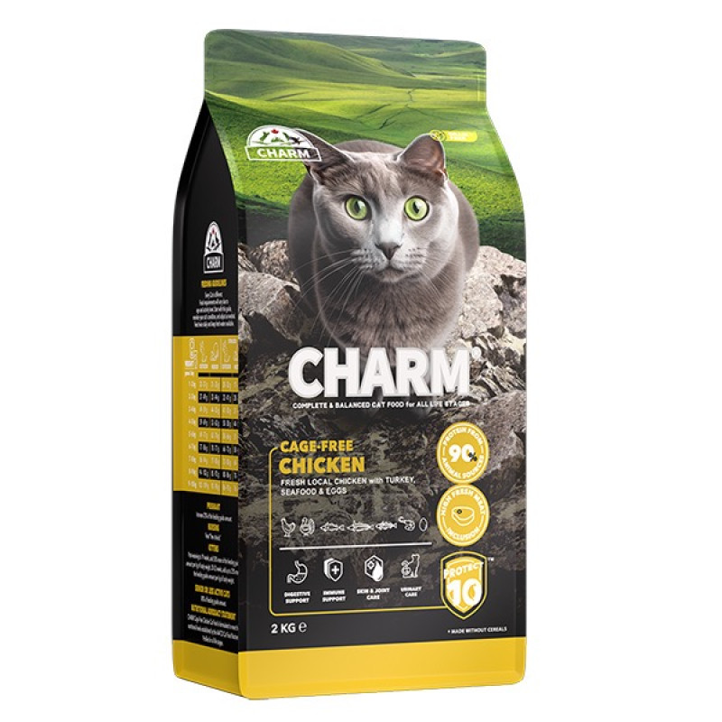 Charm Cage-Free Chicken сухий корм для котів з куркою, 2 кг