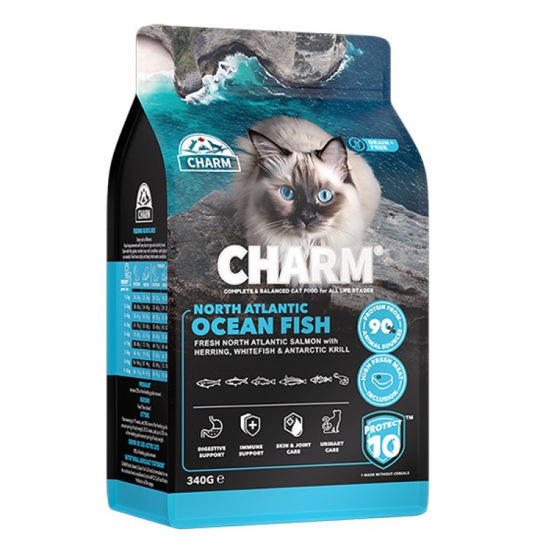 Charm North Atlantic Ocean Fish сухий корм для котів з рибою, 340 гр