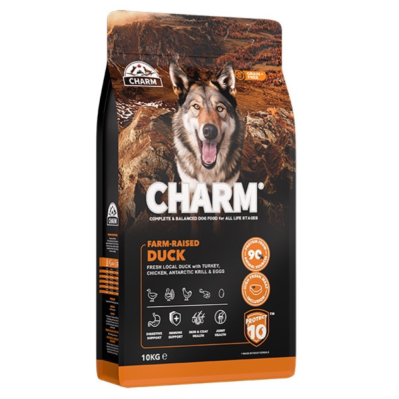 Charm Farm-Raised Duck сухой корм для собак с уткой, 10 кг