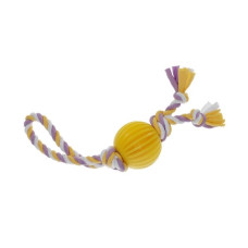 Misoko&Co Ball With Ropes игрушка для собак, 30 см, желтый