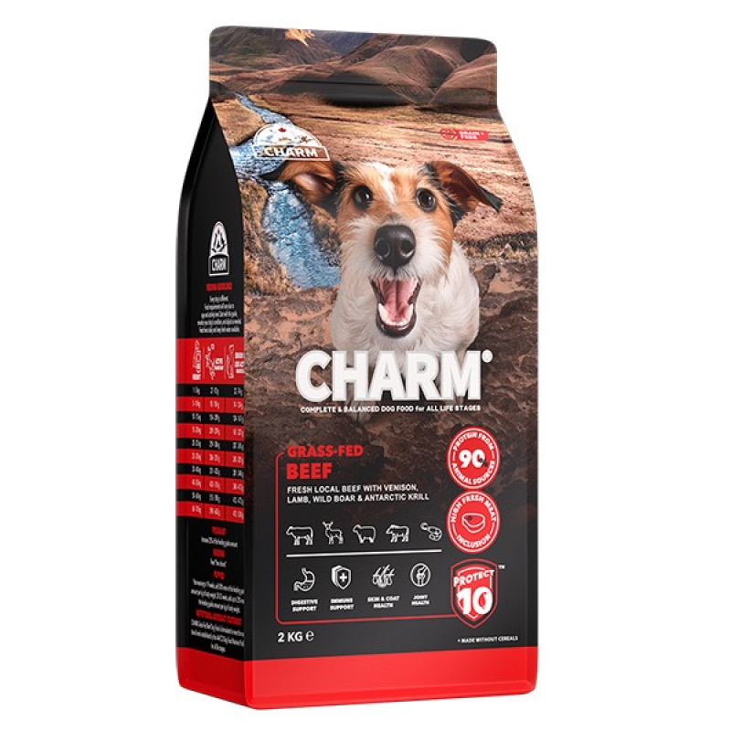 Charm Grass-Fed Beef сухий корм для собак з яловичиною, 2 кг