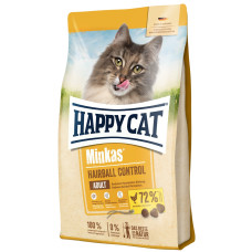 Happy Cat Minkas Hairball Control Geflugel сухий корм для котів для виведення вовни, 10 кг