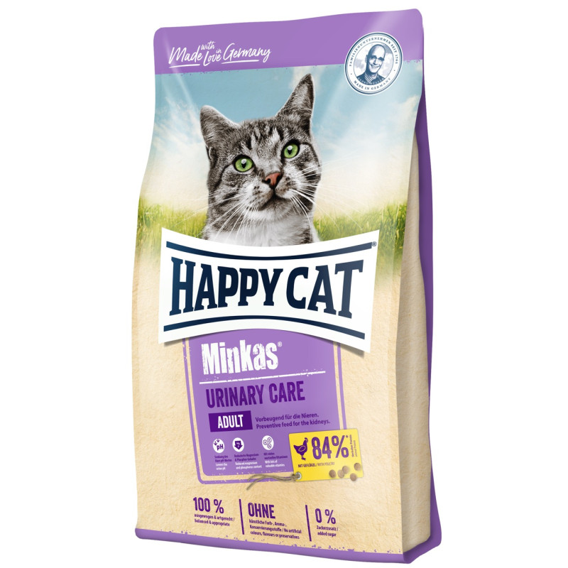Happy Cat Minkas Urinary Care Geflugel сухой корм для профилактики мочекаменной болезни у котов, 1.5 кг