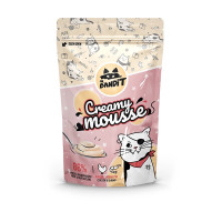 Mr. Bandit Creamy Mousse жидкое лакомство для котов со вкусом курицы и креветки, 6 шт х 10 гр