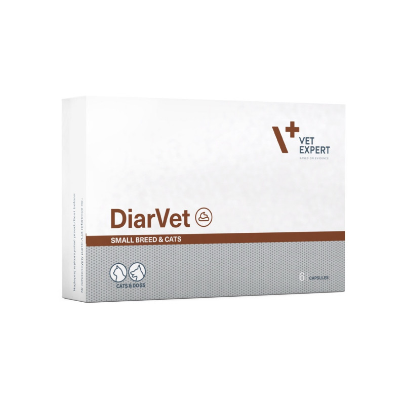 Vet Expert DiarVet Small Breed средство при диарее для котов и собак малых пород, 6 шт
