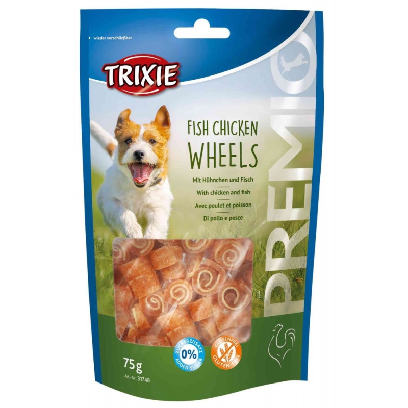 Trixie Premio Fish Chicken Wheels ласощі для собак з куркою та рибою, 75 гр