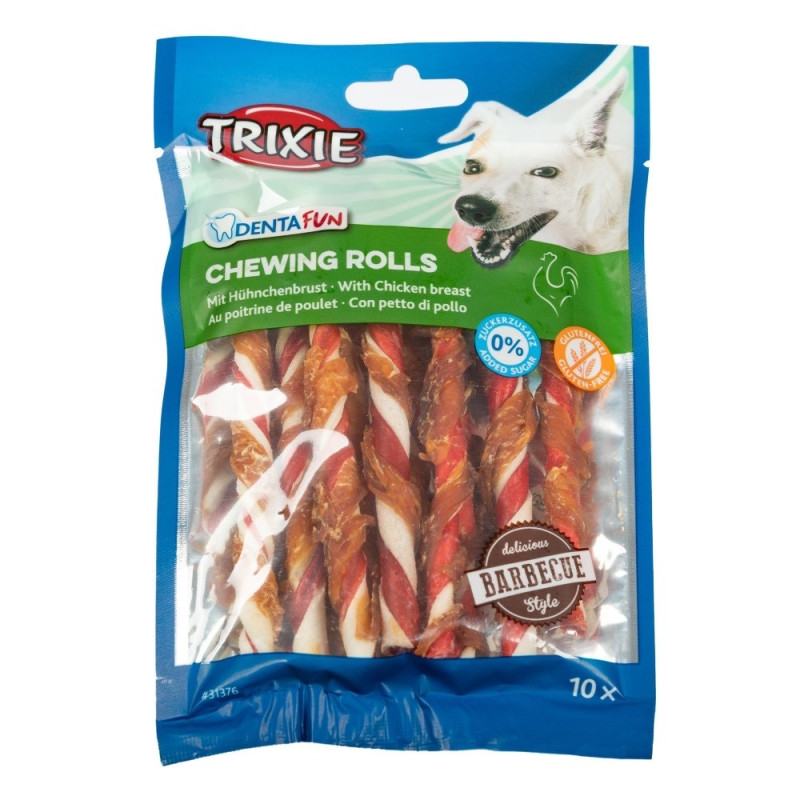 Trixie Denta Fun Chewing Rolls лакомство для собак с курицей, 80 гр
