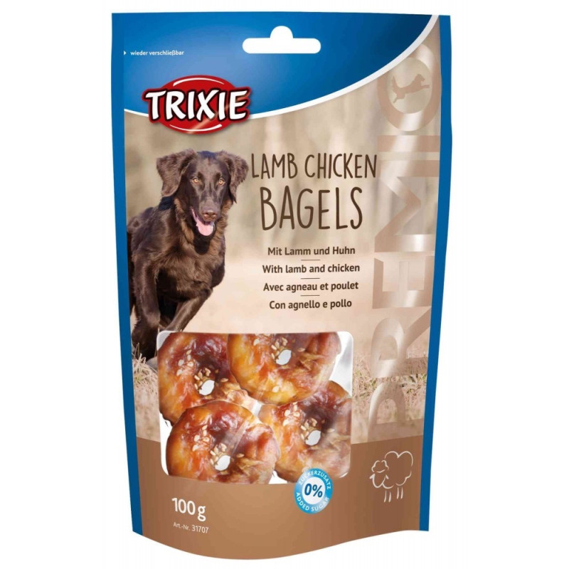 Trixie Premio Lamb Chicken Bagles лакомство для собак с ягненком и курицей, 100 гр