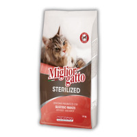 Morando Migliorgatto Sterilized сухой корм для стерилизованных котов с говядиной, 1.5 кг