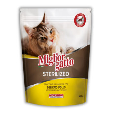 Morando Migliorgatto Sterilized сухий корм для стерилізованих котів з куркою, 800 гр