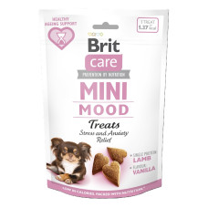 Brit Care Mini Treats Mood ласощі для собак малих порід для зниження тривожності, 50 гр