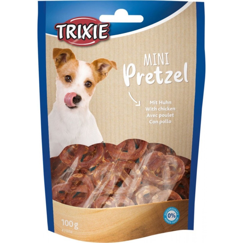 Trixie Mini Pretzels лакомство для собак с курицей, 100 гр