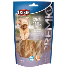Trixie Premio Rabbit Ears лакомство для собак кроличьи уши с уткой, 80 гр
