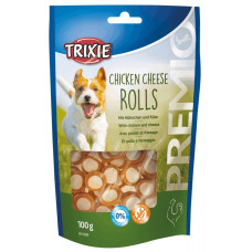 Trixie Premio Chicken Cheese Rolls лакомство для собак с курицей и сыром, 100 гр