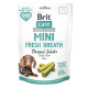 Brit Care Mini Treats Fresh Breath ласощі для собак малих порід для здоров'я зубів, 120 гр