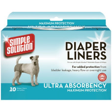 Simple Solution Disponible Diaper Liner-Heavy Flow Ultra гігієнічні прокладки для собак, 10 шт