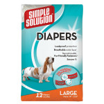 Simple Solution Disposable Diapers памперси одноразові для собак-самок, розмір L