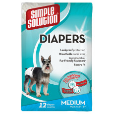 Simple Solution Disposable Diapers памперси одноразові для собак-самок, розмір M
