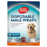 Simple Solution Disposable Male Wrap одноразові підгузники для кобелів, розмір L