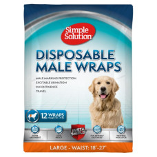 Simple Solution Disposable Male Wrap одноразові підгузники для кобелів, розмір L