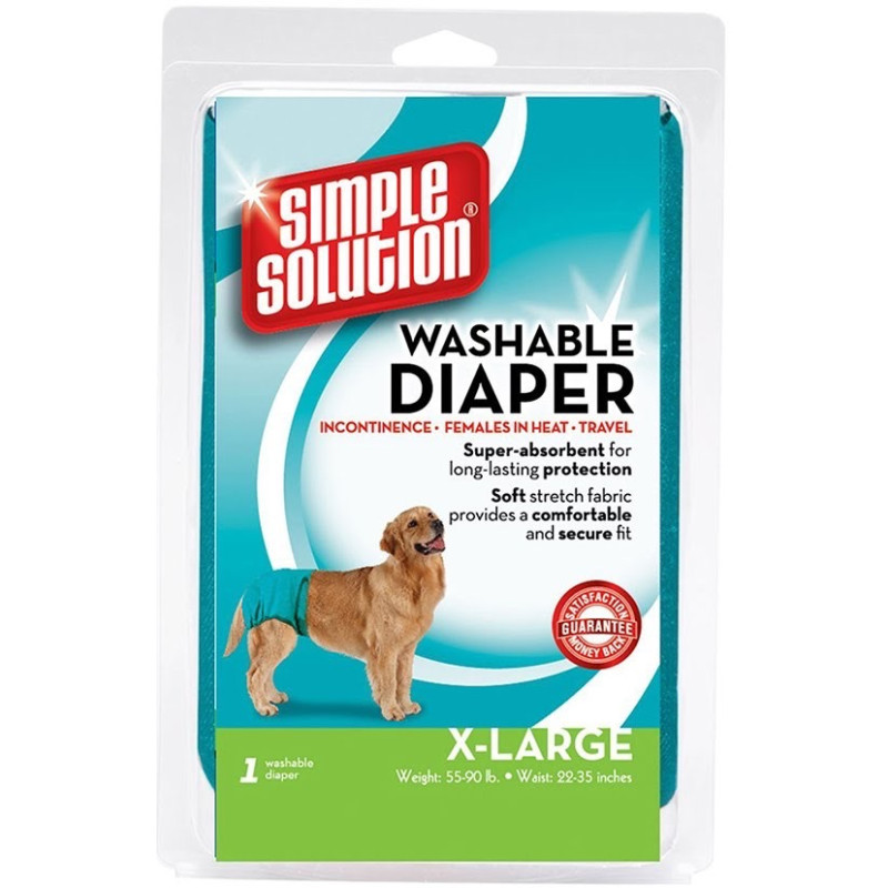 Simple Solution Washable Diaper многоразовый подгузник для собак, размер XL