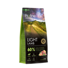 Profine Dog Light Lamb & Potatoes сухий корм з ягняти для собак з надмірною вагою, 12 кг