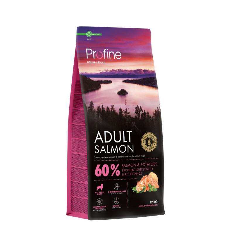 Profine Dog Adult Salmon & Potatoes сухой корм с лососем для собак, 12 кг