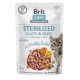 Brit Care Cat Sterilized Rabbit влажный корм для стерилизованных котов с кроликом, 85 гр