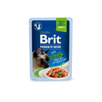 Brit Premium Delicate Fillets in Gravy Duck for Sterilised влажный корм для стерилизованных котов с уткой, 85 гр