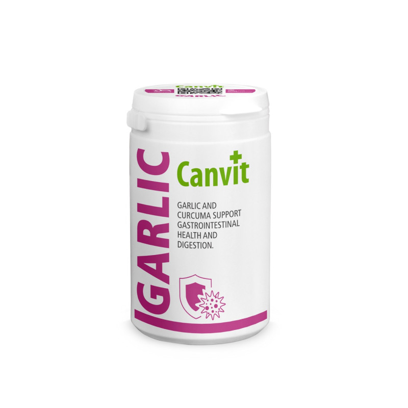 Canvit Garlic For Dogs And Cats витамины с чесноком для иммунитета собак и котов, 230 гр