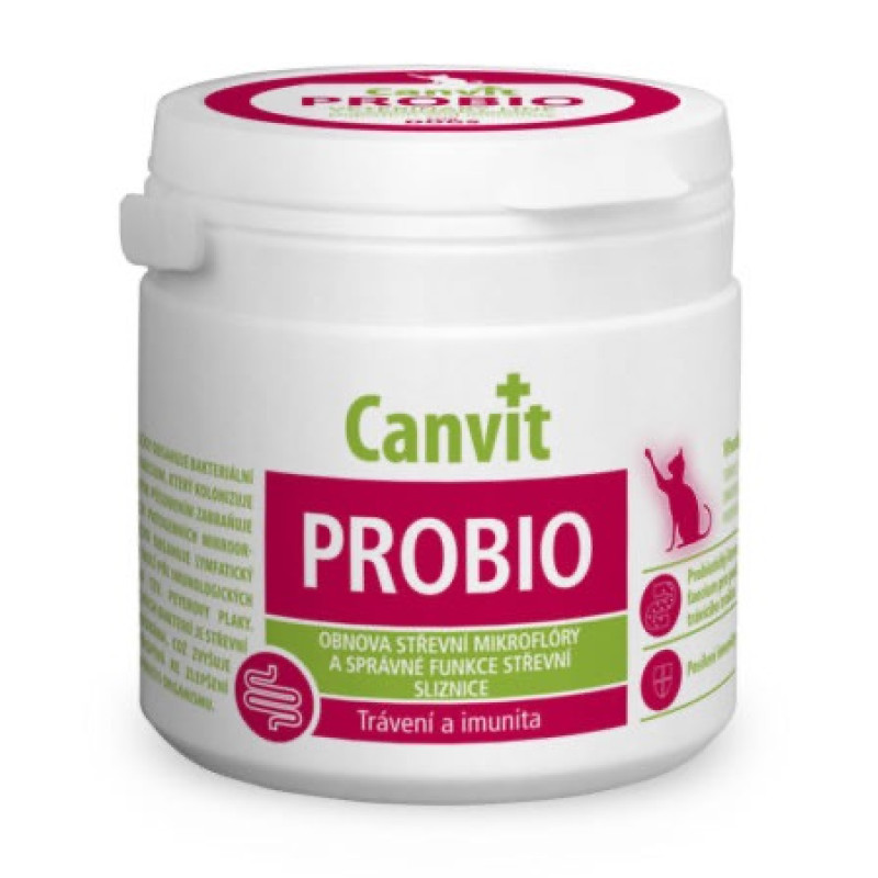 Canvit Probio For Cats витамины с пробиотиками для котов, 100 гр