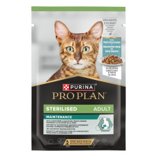 Purina Pro Plan Sterilised Nutrisavour вологий корм для стерилізованих котів з океанічною рибою, 85 гр