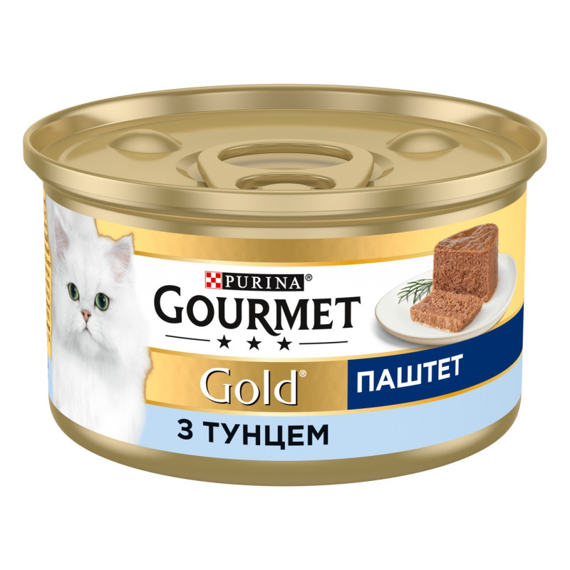 Gourmet Gold вологий корм для котів з тунцем, 85 гр