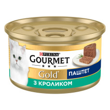 Gourmet Gold вологий корм для котів із кроликом, 85 гр