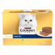 Gourmet Gold набір вологого корму для котів з куркою, тунцем, кроликом та індичкою, 12 шт х 85 гр - фото 1