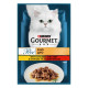 Gourmet Perle Duo вологий корм для котів з куркою та яловичиною, 85 гр - фото 1