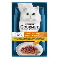 Gourmet Perle вологий корм для котів з куркою, 85 гр