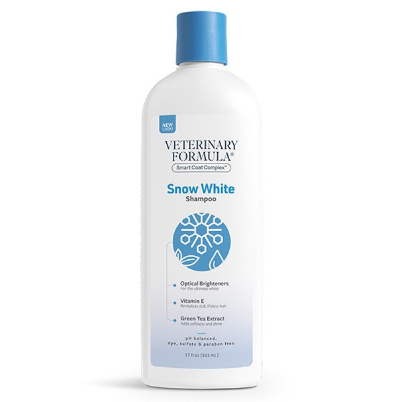 Veterinary Formula Snow White Shampoo шампунь для собак и котов с белой шерстью, 503 мл