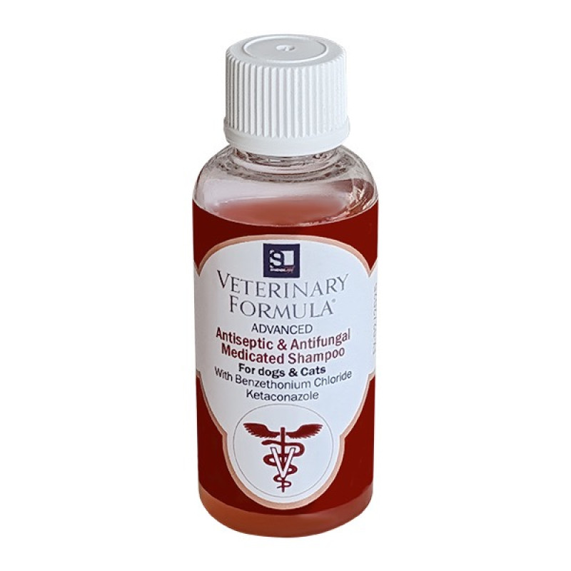Veterinary Formula Advanced Antiseptic & Antifungal Shampoo противогрибковый шампунь для собак и котов, 45 мл