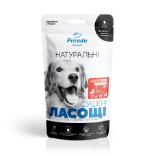 Priroda почки говяжьи сушеные лакомство для собак, 100 гр