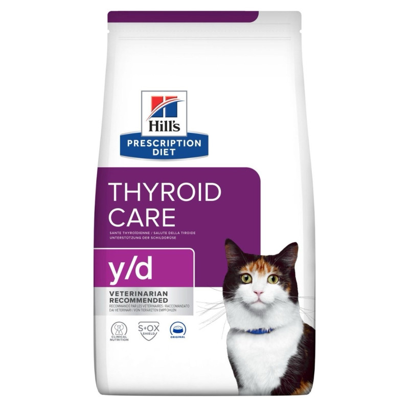 Hill's PD Feline Y/D сухой корм для котов с заболеваниями щитовидной железы, 1.5 кг
