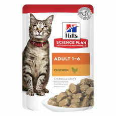 Hill's Science Plan Adult Cat Chicken влажный корм для котов с курицей, 85 гр