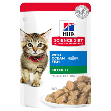 Hill's SP Kitten Ocean Fish влажный корм для котят с рыбой, 85 гр