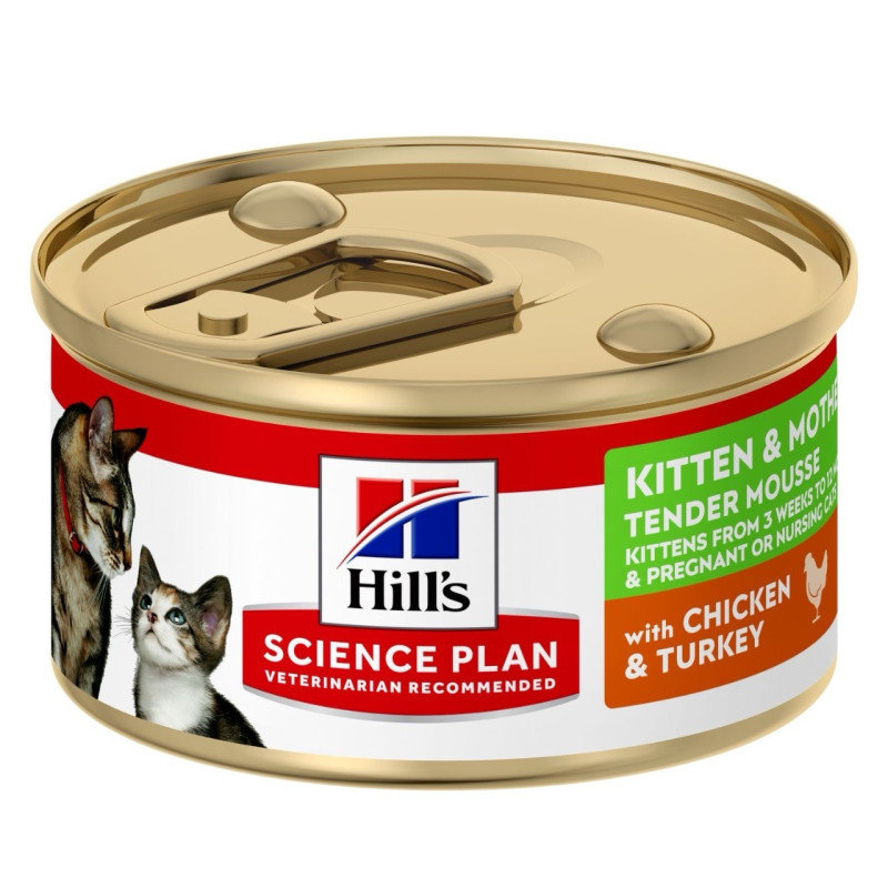 Hill's SP Kitten & Mother Tender Mousse влажный корм для котят, 85 гр