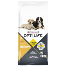 Opti Life Puppy Maxi сухий корм з куркою для цуценят великих порід, 12.5 кг