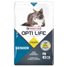 Opti Life Senior сухой корм для стареющих котов, 2.5 кг