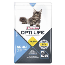 Opti Life Sterilised Light сухой корм для стерилизованных котов, 2.5 кг