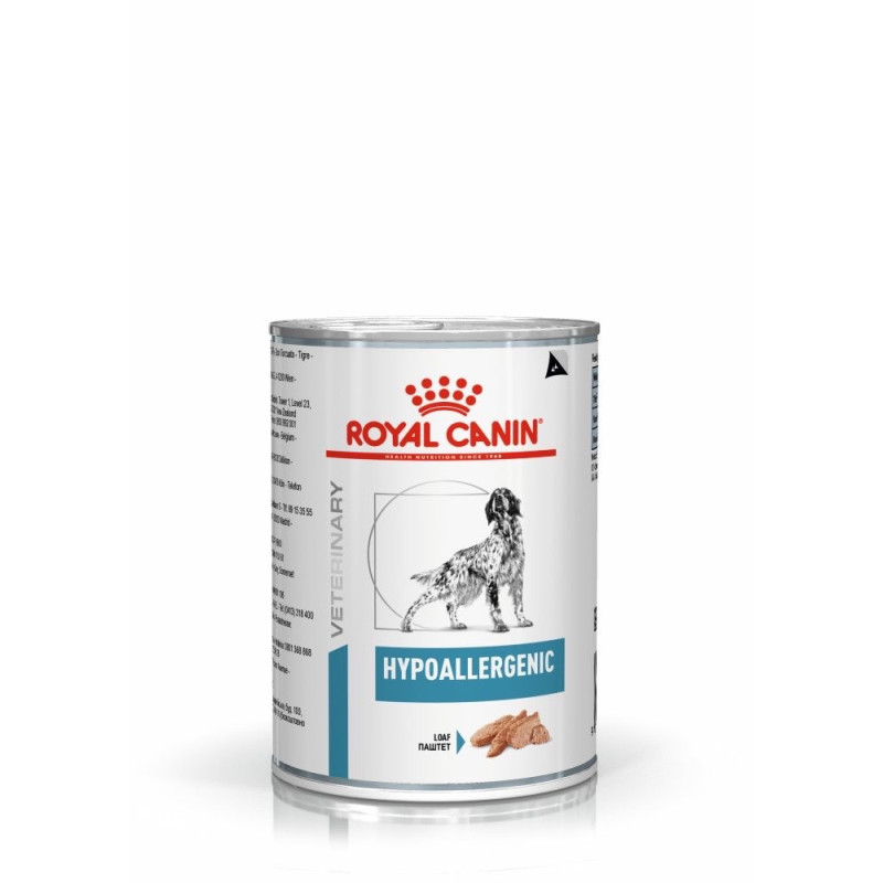 Royal Canin Hypoallergenic Canine Cans влажный корм для собак с пищевой аллергией 400 гр