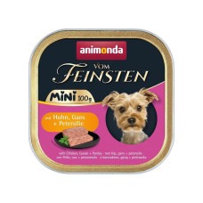 Animonda Vom Feinsten Adult Mini вологий корм для собак малих порід з куркою та гусем, 100 гр