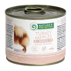 Nature's Protection Adult Small Breeds Turkey & Apples влажный корм с индейкой для собак малых пород 200 гр
